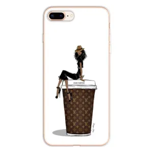 Чохли Луі Вітон для iPhone 8 Plus (AlphaPrint - LOUIS VUITTON) (кава LOUIS VUITTON)