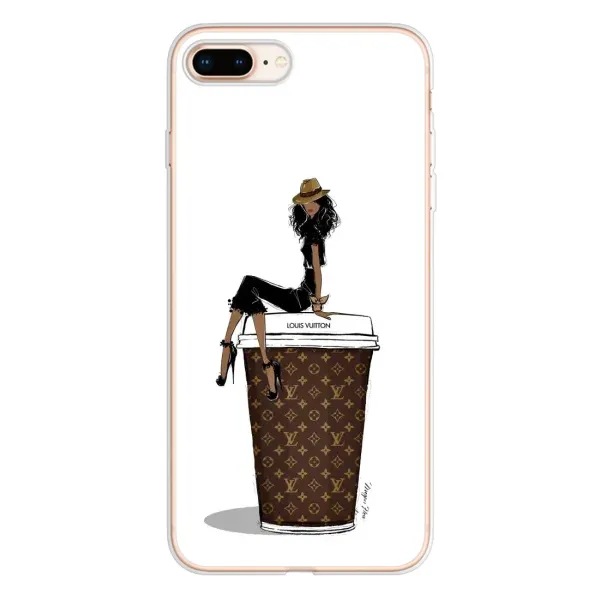 Чохол з принтом «кава LOUIS VUITTON» для iPhone 8 Plus