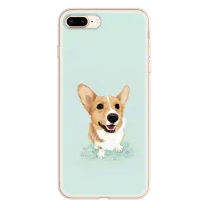 Чехлы с собаками для iPhone 8 Plus (VPrint) (Корги)