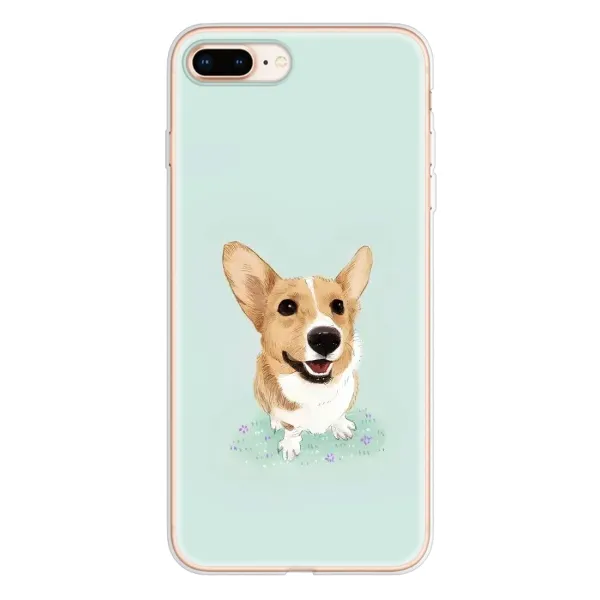 Чохол з принтом «Коргі» для iPhone 8 Plus