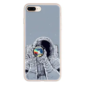Чехол NASA для iPhone 8 Plus (AlphaPrint) (Космонавт фото)