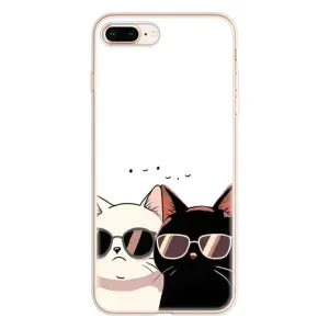 Чехол с рисунком кот на iPhone 8 Plus (Коты в очках)