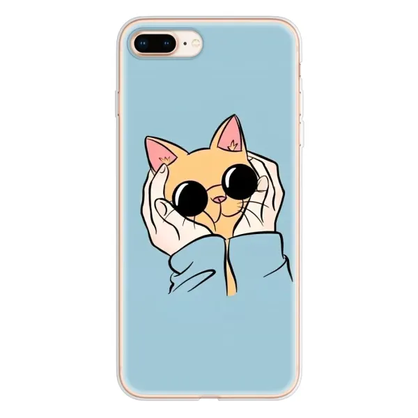 Чехол с принтом «Котик в очках» для iPhone 8 Plus Чехол с принтом «Котик в очках» для iPhone 8 Plus