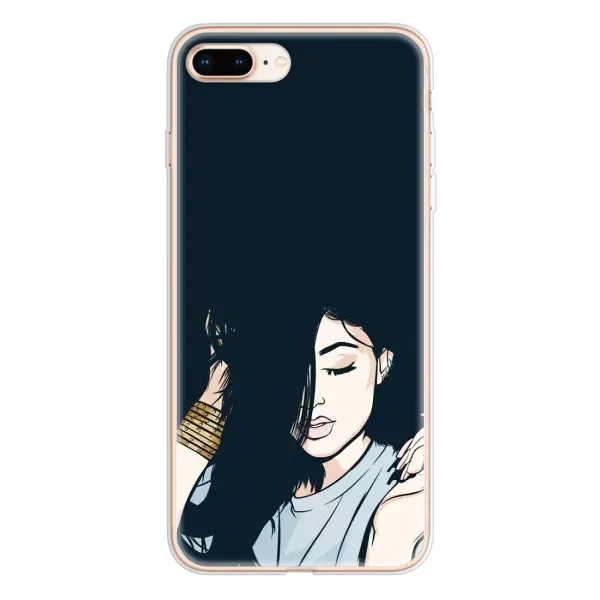 Чохол з принтом «Гарна дівчина» для iPhone 8 Plus