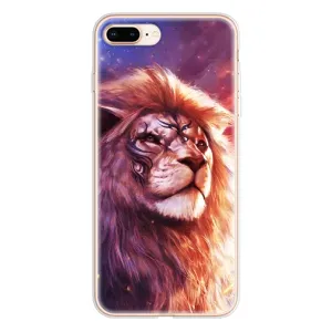 Чехол со Львом для iPhone 8 Plus (VPrint) (Красочный Лев)