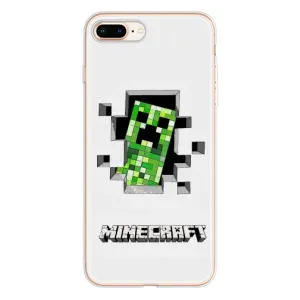 Чохол Майнкрафт на iPhone 8 Plus (AlphaPrint) Minecraft (кріпер Майнкрафт)