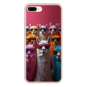 Чехол с принтом «Ламы в очках» для iPhone 8 Plus