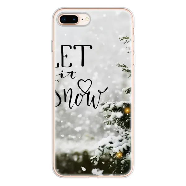 Чехол с принтом «Let it snow» для iPhone 8 Plus
