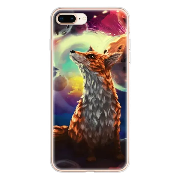 Чохол з принтом «Лисичка в космосі» для iPhone 8 Plus