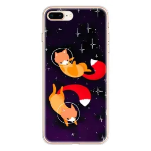 Чохли з картинкою Лисичка для iPhone 8 Plus (VPrint) (Лисички космонавти)