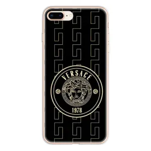Чехлы VERSACE для Айфон 8 Плюс (PREMIUMPrint) (Лого Версаче)