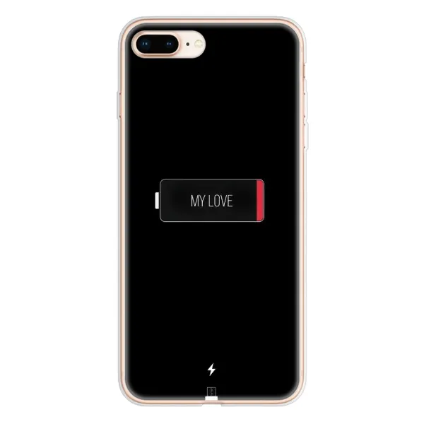 Чехол с принтом «Love battery» для iPhone 8 Plus