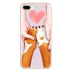 Чехлы с собаками для iPhone 8 Plus (VPrint) (Любовь к собакам)