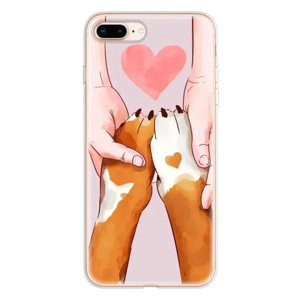 Чохол з принтом «Любовь до собак» для iPhone 8 Plus