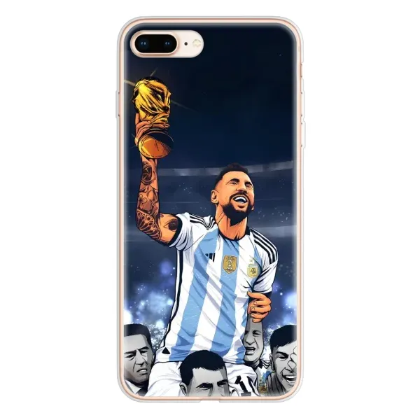 Чохол з принтом «Мессі з кубком» для iPhone 8 Plus