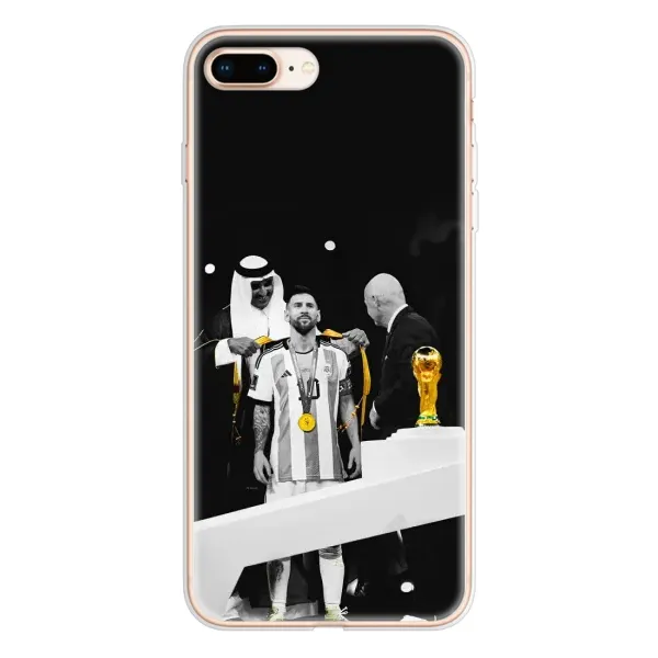 Чохол з принтом «Мессі коронований» для iPhone 8 Plus