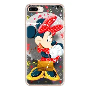 Чехол Disney Mouse iPhone 8 Plus (PREMIUMPrint) (Minni с бантиком)