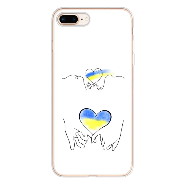 Чохол з принтом «Мир Україні» для iPhone 8 Plus