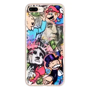 Чехлы с крутыми принтами для iPhone 8 Plus - (PREMIUMPrint) (Monopoly man)