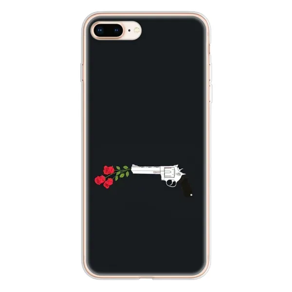 Чохол з принтом «Неочікувані квіти» для iPhone 8 Plus