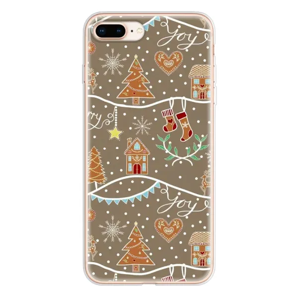 Чехол с принтом «Новогодние пряники» для iPhone 8 Plus