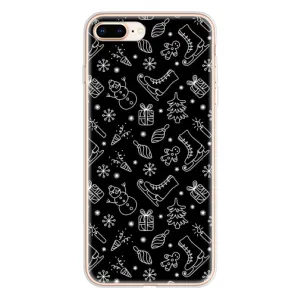Новогодние, Праздничные Чехлы для iPhone 8 Plus - 2024 год (Новогодний фон)
