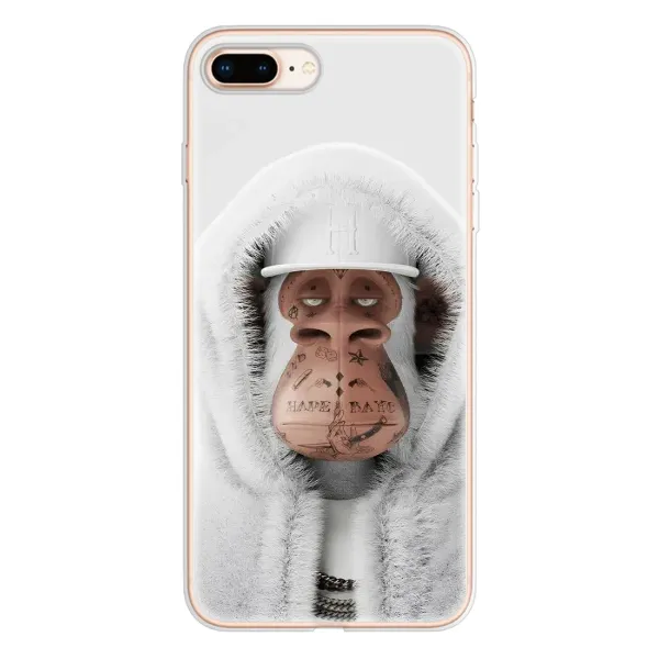 Чехол с принтом «обезьяна NFT в тату» для iPhone 8 Plus