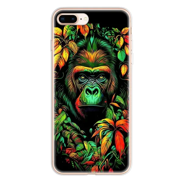 Чехол с принтом «Обезьяна в тропиках» для iPhone 8 Plus