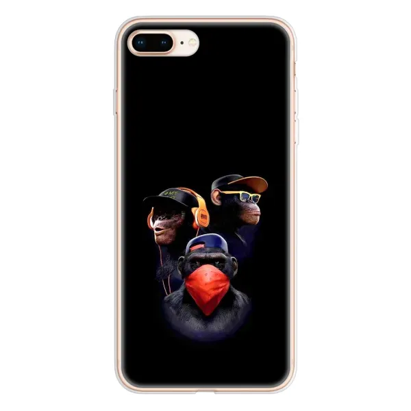Чехол с принтом «Три обезьяны» для iPhone 8 Plus