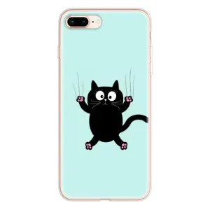 Чехол с принтом для iPhone 8 Plus (AlphaPrint) Модные коты (Падающий кот)