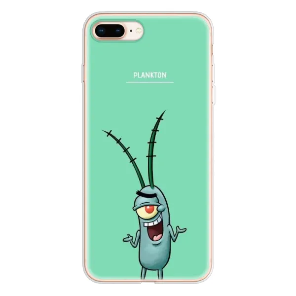Чехол с принтом «Персонаж Планктон» для iPhone 8 Plus Чехол с принтом «Персонаж Планктон» для iPhone 8 Plus