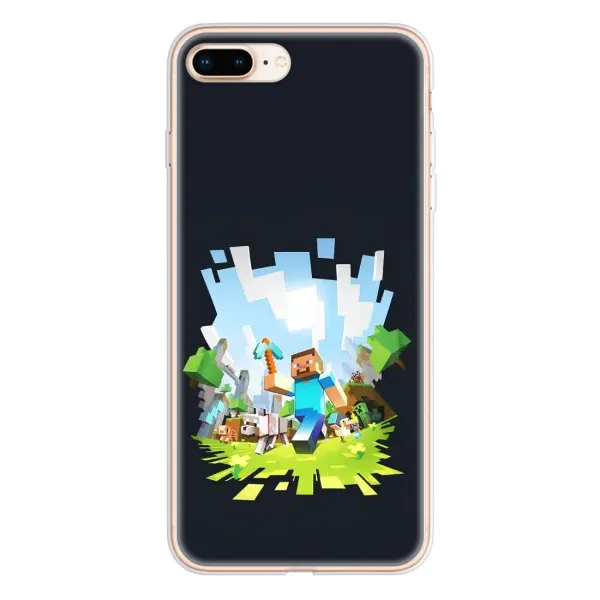 Чохол з принтом «персонажі Minecraft» для iPhone 8 Plus Чохол з принтом «персонажі Minecraft» для iPhone 8 Plus