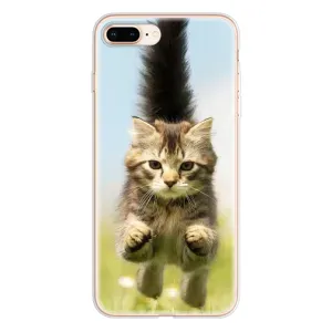 Чехлы с Котиками для iPhone 8 Plus (VPrint) (Прыжок кота)