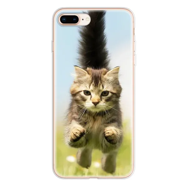 Чехол с принтом «Прыжок кота» для iPhone 8 Plus