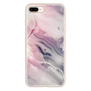 Мраморный чехол на iPhone 8 Plus (VPrint) (Пурпурный Мрамор)