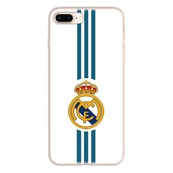 Чехол с принтом «Реал Мадрид на белом» для iPhone 8 Plus
