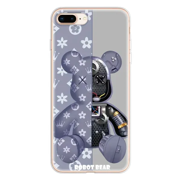 Чохол з принтом «Робот Медведик» для iPhone 8 Plus