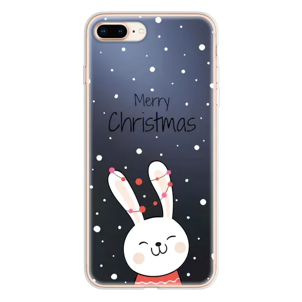 Чехол с принтом «Рождественский заяц» для iPhone 8 Plus