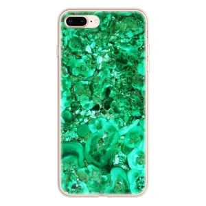 Мраморный чехол на iPhone 8 Plus (VPrint) (Салатный Мрамор)