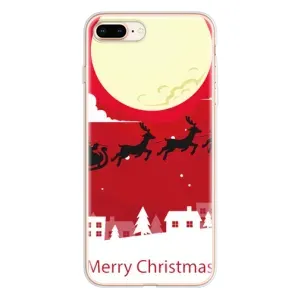 Різдвяні Чохли для iPhone 8 Plus (VPrint) (Санта з оленями)