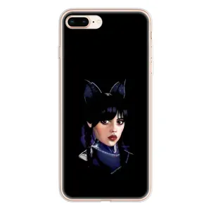 Чехлы Венсдей на iPhone 8 Plus Уэнсдей (AlphaPrint) (серьезная Уэнздей)