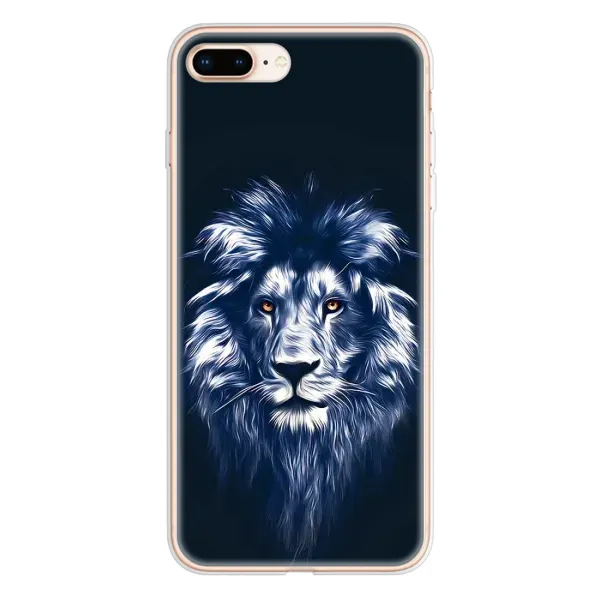 Чехол с принтом «Синий Лев» для iPhone 8 Plus