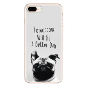 Чехлы с собаками для iPhone 8 Plus (VPrint) (Смешной Мопс)