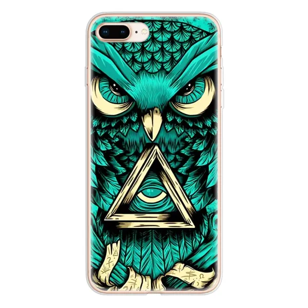 Чохол з принтом «Сова з оком» для iPhone 8 Plus