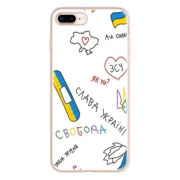 Чехол с принтом «Стикер» для iPhone 8 Plus