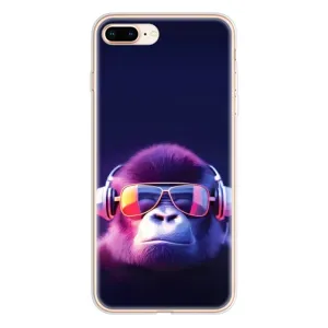 Чехол с Обезьянами iPhone 8 Plus - (AlphaPrint) (Стильная обезьяна)