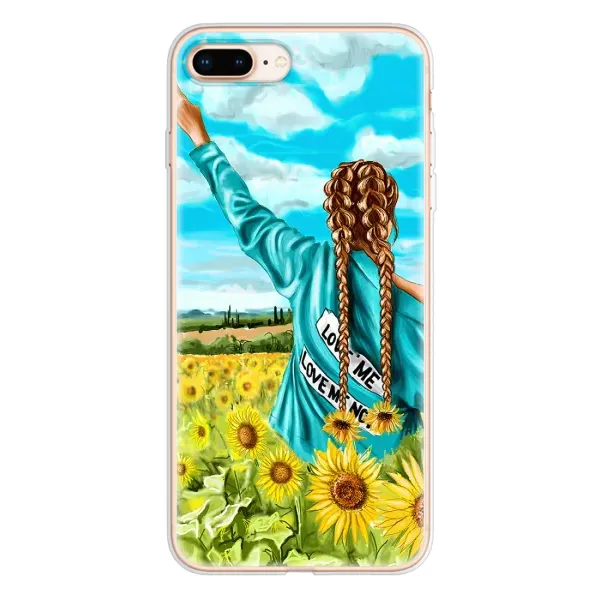 Чохол з принтом «Україночка» для iPhone 8 Plus