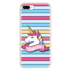 Чохол для Еппл 8 Плюс - (Єдинорожки - Новинки) (AlphaPrint) (Unicorn)