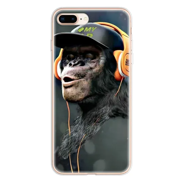 Чехол с принтом «В наушниках» для iPhone 8 Plus