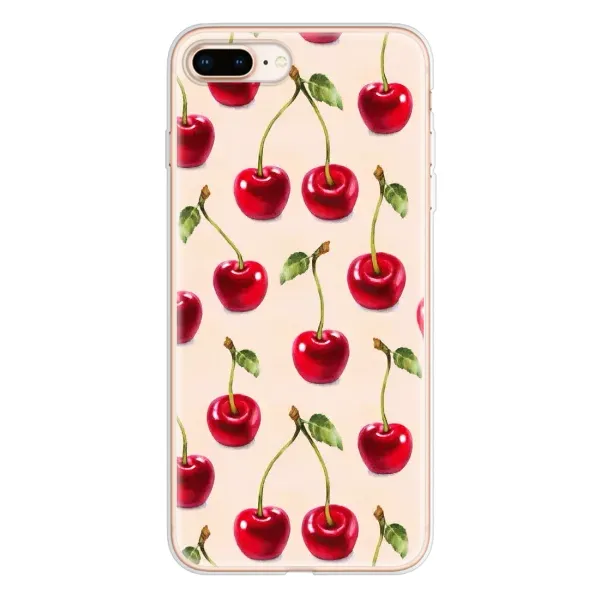 Чехол с принтом «Вишня» для iPhone 8 Plus